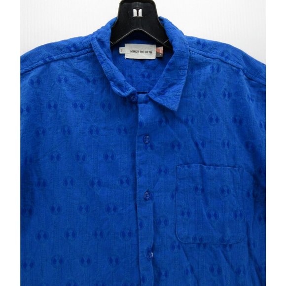 Honor The Gift Shirt Small Button Down Hawaiian Camp Knit Logo Preppy - Picture 2 of 12